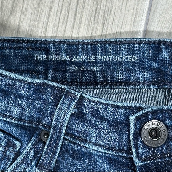 AG ADRIANO GOLDSCHMIED The PRIMA ANKLE PINTUCKED Cigarette Ankle Jeans 26 - Picture 5 of 13